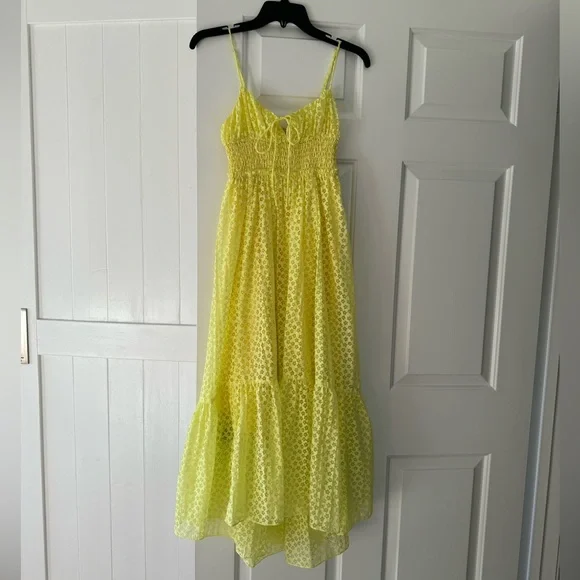 urban outfitters yellow maxi dress Urban Outfitters Maxi Dress in Lemon